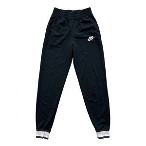 Nike Joggers Womens Black Sz XS Sportswear Heritage Poly Knit Comfy DJ1099-010